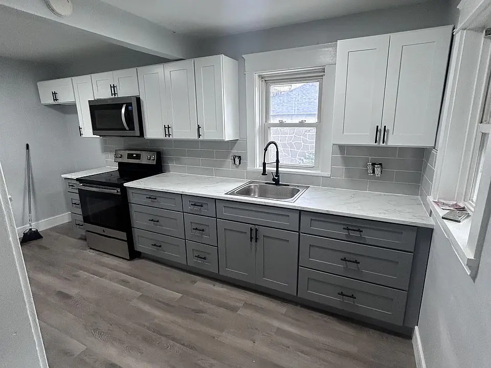 Two-Tone White & Graphite Galley