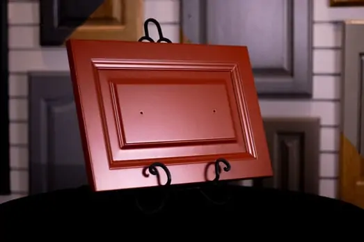 Copper Lacquer Cabinet Door — Custom Finish