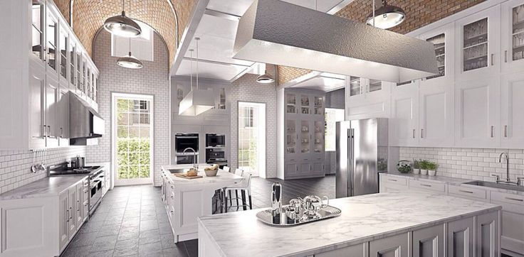 Bright White Chef's Kitchen