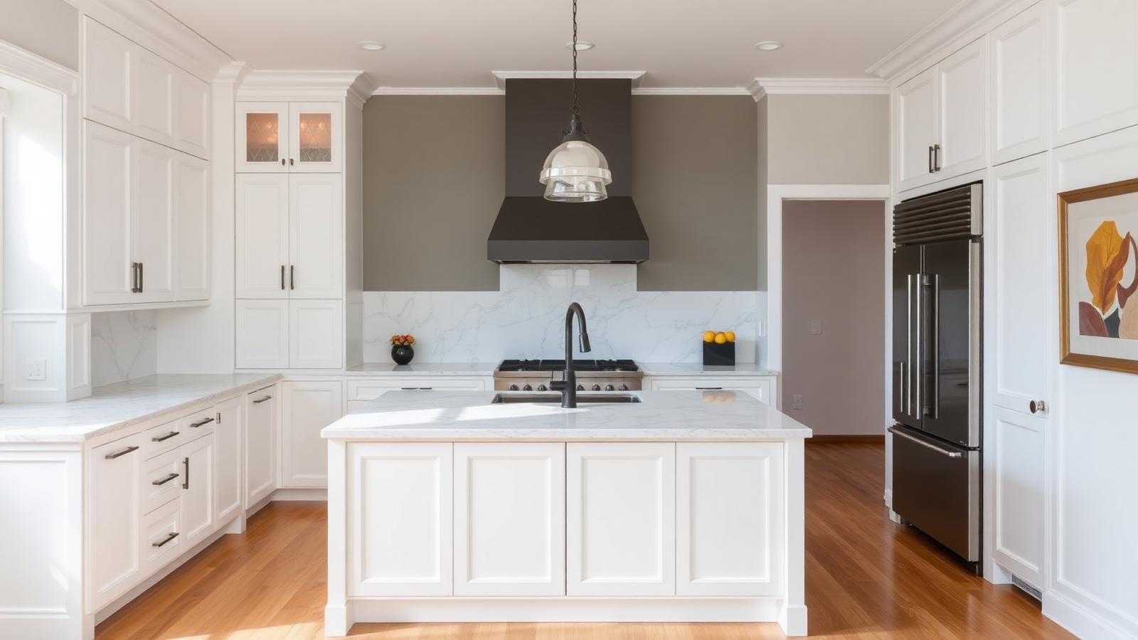Before & After: A Dark Cherry Kitchen Transformed to Crisp White Shaker